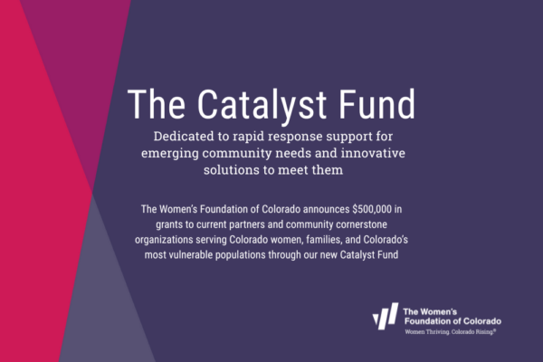 Dedicated to rapid response support for emerging community needs and innovative solutions to meet them