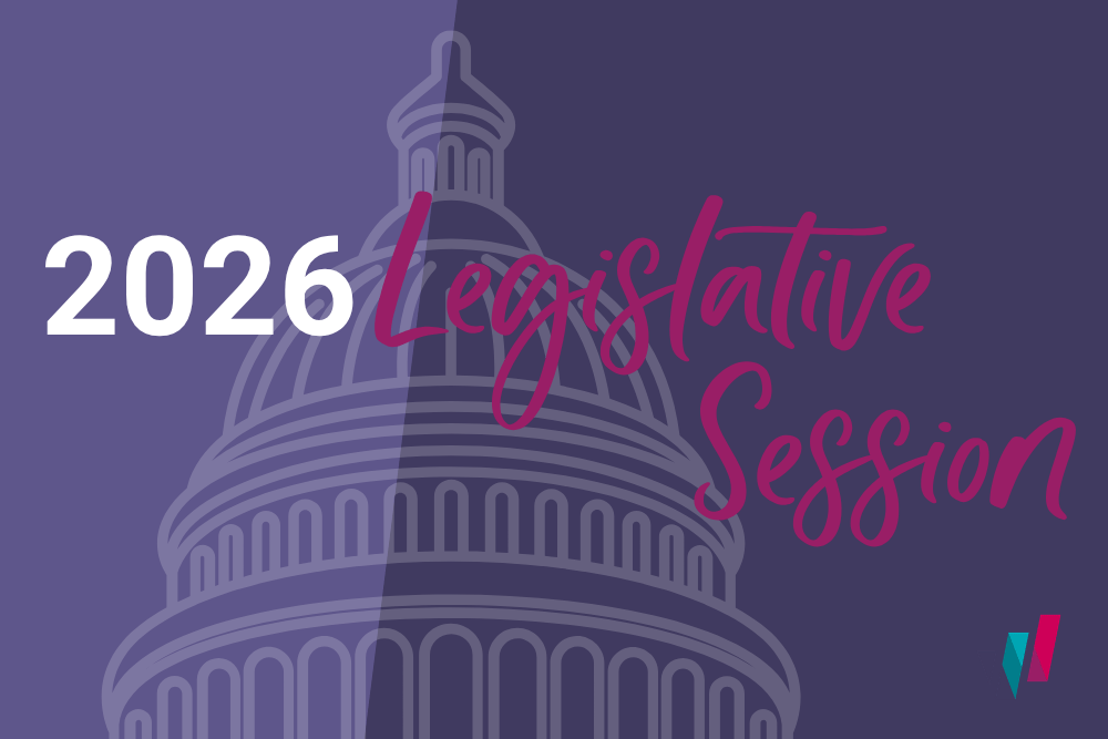 A purple image of the gold dome of the Colorado Capitol building that says 2026 Legislative Session