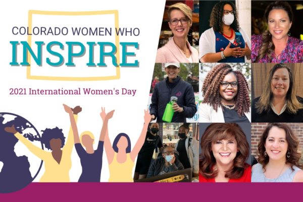 photos of 9 diverse women with the words Colorado women who inspire
