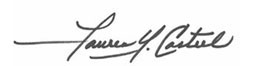 Lauren Y. Casteel signature