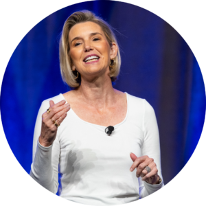 Sallie Krawcheck speaks onstage at the 2023 Annual Luncheon