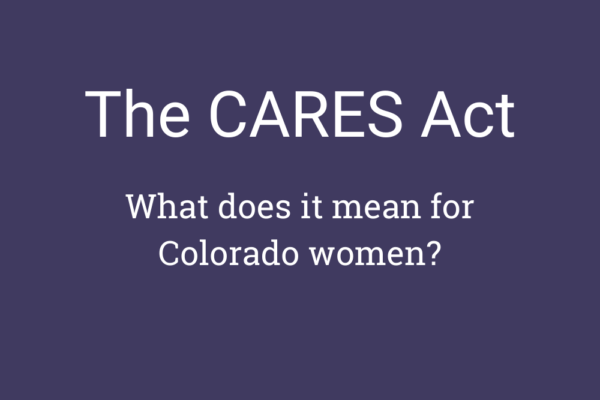Graphic that says The CARES Act