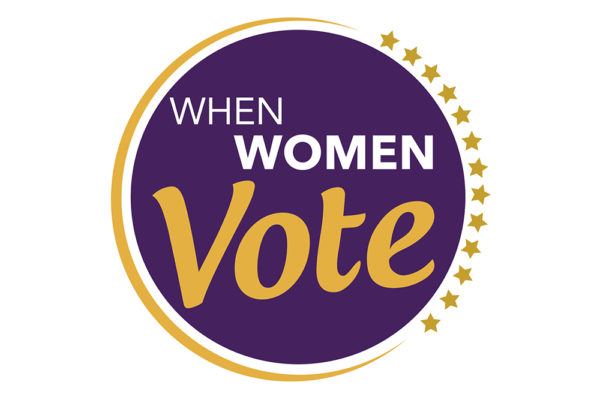 When Women Vote logo